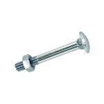 Boulons tête ronde collet carré acier zingué 5x60 - inventiv Boulons tête ronde collet carré acier zingué 5x60 - inventiv
