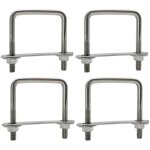 Boulons en u carr� m8 60mmx80mm u - bolts m8, diam�tre int�rieur 60mm, u - boulons en acier inox avec ...