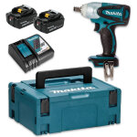 Boulonneuse � chocs 18 v li - ion 4 ah 230 nm makita - 2 batteries, chargeur, coffret - dtw251rmj