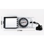Boussole multifonctionn pliante avec r�glage magn�tique de la d�clinaison pour le camping avec lani�re ...
