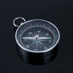 Boussole de visage blanche boussole de poche en aluminium portative de 45mm boussole de survie de haute ...