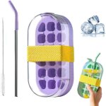 Bouteille  glaons 2 en 1, bac  glaons intgr, bouteille d'eau, nouvelle bouteille  glaons 2025 ...