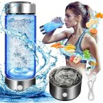 Bouteille d'hydrogne de 420 ml, machine portable d'ioniseur d'eau hydrogne, gnrateur d'eau d'hydrogne ...