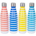 Signes grimalt - bouteille isotherme multicolore  rayures, idale pour les boissons chaudes et froides, ...