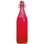 Bormioli rocco - bouteille  limonade avec son bouchon mcanique 1 l rouge