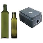 Bouteilles en verre marasca 250 ml ? pack de 48 pices ? pour huile et liqueurs