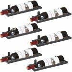 Bouteille de vin murale en fer, organisateur de casier � vin suspendu en m�tal, wall mounted iron wine ...