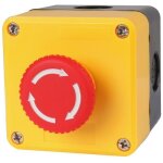 Bouton d''arr�t d''urgence coup de poing, un bouton d'arr�t d'urgence + capot de protection transparent ...
