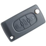 Boutons coque cl� compatible ce0523 cl� � rabat pliable pour peugeot 207 307 308 407 408 3008 5008 citroen ...