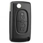 Boutons coque cl� compatible ce0536 cl� � rabat pliable pour peugeot 207 307 308 407 408 3008 5008 citroen ...