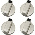 Bouton de cuisinire  gaz ? lot de 4 boutons de commande en mtal, 6 mm, pour four et cuisinire