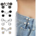 Bouton jean clipsable ajustable (petit), 4 serre taille pour jean, bouton pantalon ajustable, boucle ...