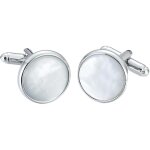 Bouton de manchette homme �l�gants nacre, homme rond boutons de manchette, boutons de manchettes perle ...