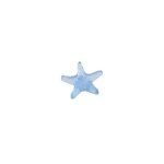 Bouton de meuble acrylique translucide bleu glacier 69 mm, etoile de mer