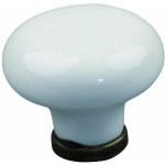 Bouton de meuble finition laiton porcelaine c�ramique beige 30mm � visser vintage antique style porte ...
