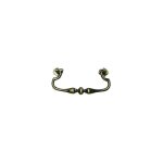 Bouton de meuble zamak laiton vernis b beauty l118mm 96mm