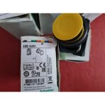 Bouton poussoir - affleurant - 1 no - jaune - complet schneider electric xb5aa51
