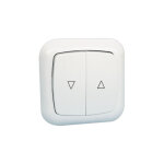 Bouton - poussoir double pour stores, marquises, rideaux electro dh encastr� 36. 530 / pe 8430552140626 ...