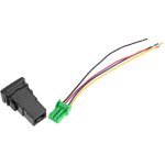 Bouton - poussoir universel 12v 4 p�les avec voyant lumineux de fond � led avec fils conducteurs pour ...