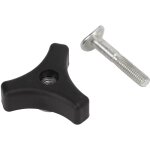 Boutons de tondeuse � gazon, bouton de poign�e triangulaire de taille standard avec boulon � vis en m�tal ...