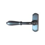 Bouvet - poign�e nevers sur platine pour oscillo battant - 76x24 mm - 26128