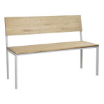 Box furniture - banc / banquette icub avec dossier. style nordique. 50x100x86cm blanc Box furniture - banc / banquette icub avec dossier. style nordique. 50x100x86cm blanc