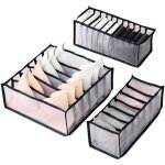 Box rangement sous vetement, organisateurs de tiroirs pliable pour sous - v�tements trois pi�ces, organisateur ...
