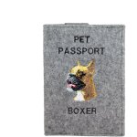 Boxer, boxer i - protège passeport pour chien, protège document, cadeau voyage de la marque art - dog ... Boxer, boxer i - protège passeport pour chien, protège document, cadeau voyage de la marque art - dog ...