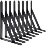 Br - vie equerre etagere murale, 8 pcs supports triangulaires de 90 degrs en acier, querres tagres ...