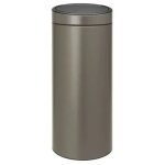 Brabantia poubelle 30 l platinium - touch bin