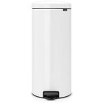 Brabantia - poubelle blanche 30 litres ronde � p�dale
