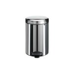Poubelle inox 5 litres brabantia ronde  pdale