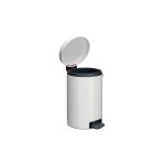 Brabantia - poubelle métal blanc 20 litres ronde à pédale Brabantia - poubelle métal blanc 20 litres ronde à pédale