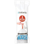 Brabantia - rouleau de 20 sacs poubelle 23 l blanc code j Brabantia - rouleau de 20 sacs poubelle 23 l blanc code j