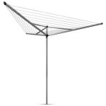 Brabantia - schoir parapluie en aluminium essential 3 bras avec douille l. 30 m