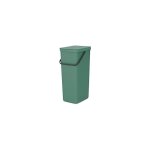 Brabantia - sort & go bin 40l fir green poubelles de recyclage ménager, spruce green, 40 litres Brabantia - sort & go bin 40l fir green poubelles de recyclage ménager, spruce green, 40 litres