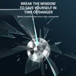 Bracelet brise - vitre pour voiture, outil de scurit automobile en acier au tungstne, bracelet d'vacuation ...