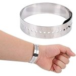 Bracelet jauge, outil rglable de mesure de taille de poignet en acier inoxydable pour bijoux bracelets ...