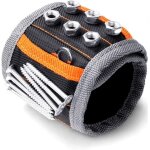 Bracelet magn�tique, pour papa, avec des aimants puissants pour tenir les vis, les clous, les m�ches ...