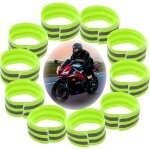 Bracelets r�fl�chissants, 10pcs bande r�fl�chissante brassard brassards r�fl�chissants �lastique bracelets ...