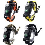 Bracelets de survie (pack de 4) s mat�riel de randonn�e kit d'�quipement de camping sauvage kit de survie ...