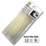 Bradas lot de 100 serre - cbles transparents en plastique 2, 5 x 100 mm ts1125100n 5. 90418e + 12