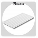 Bradas, colle pour pistolet � chaleur - 7 mm x 100 mm - blanches - 7 pi�ces - id�ale pour diy