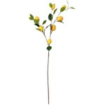 Branche de citron artificiel haute simulation, d�coration de salon style ferme, citronnier d�coratif ...