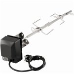 Bbq - toro set de broche en acier inox pour la srie weber spirit 200 et 300
