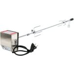 Bbq - toro set de brochettes pour grill 120 cm incl. moteur en acier inoxydable, 220v - 240v