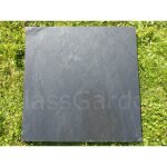 Classgarden ? pas japonais carr� 50x50 cm ? �paisseur 3 cm ? dalle noire cliv�e ? pour all�es et passages ...