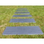 Classgarden ? pas japonais rectangulaire 80x30 cm ? dalle en ardoise naturelle ? �paisseur 3 cm ? 4 bouts ...