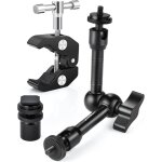 Bras magique articul�, 9 pouces magic arm avec super clamp avec trous de vis de 1 / 4  et 3 / 8  pour ...