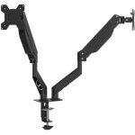Bras pour moniteur double 27 pouces max ressort � gaz 20 kg cfw98260